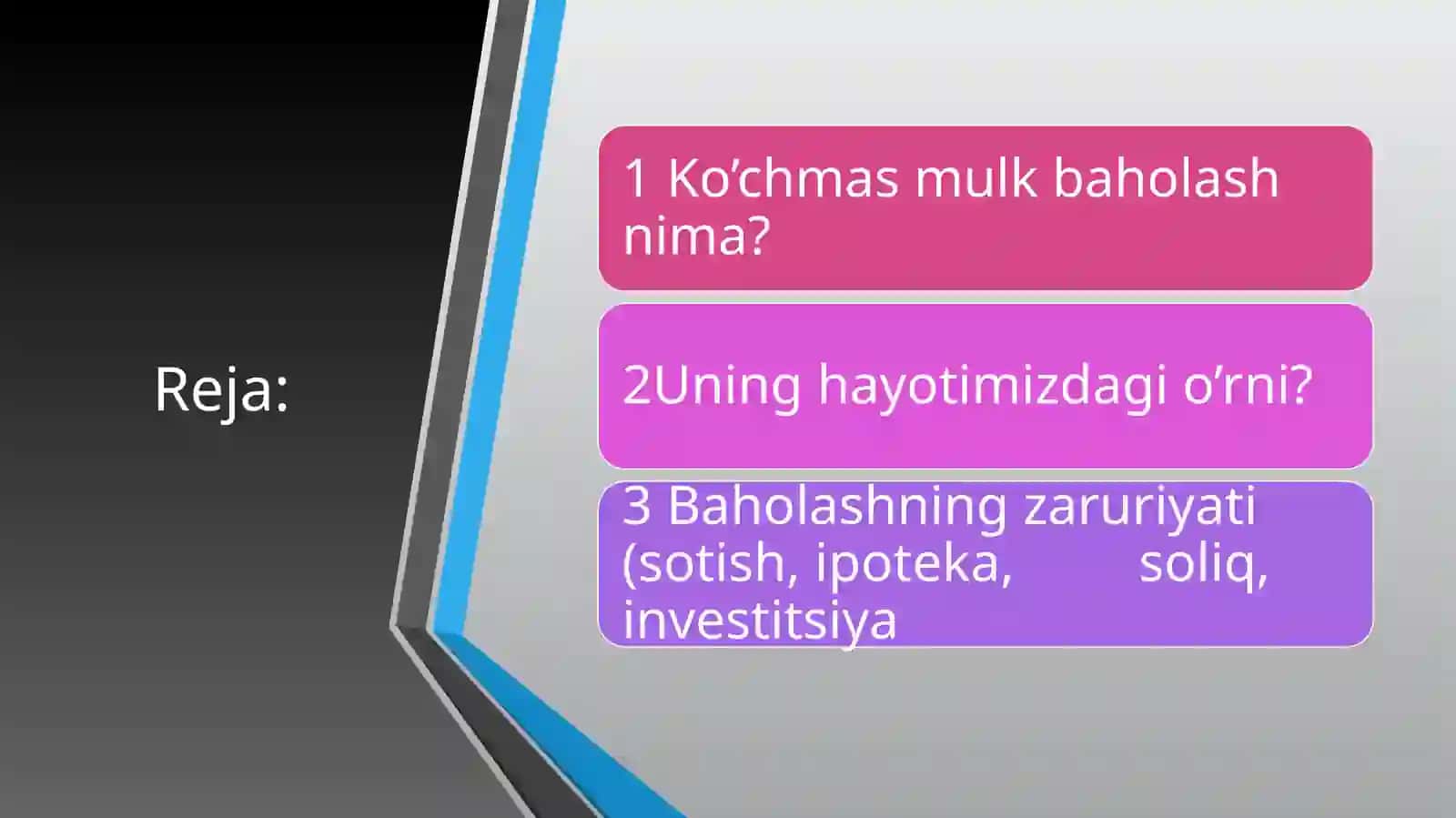 Koʻchmas Mulk Baholash: Asosiy Tushunchalar va Tamoyillar 2