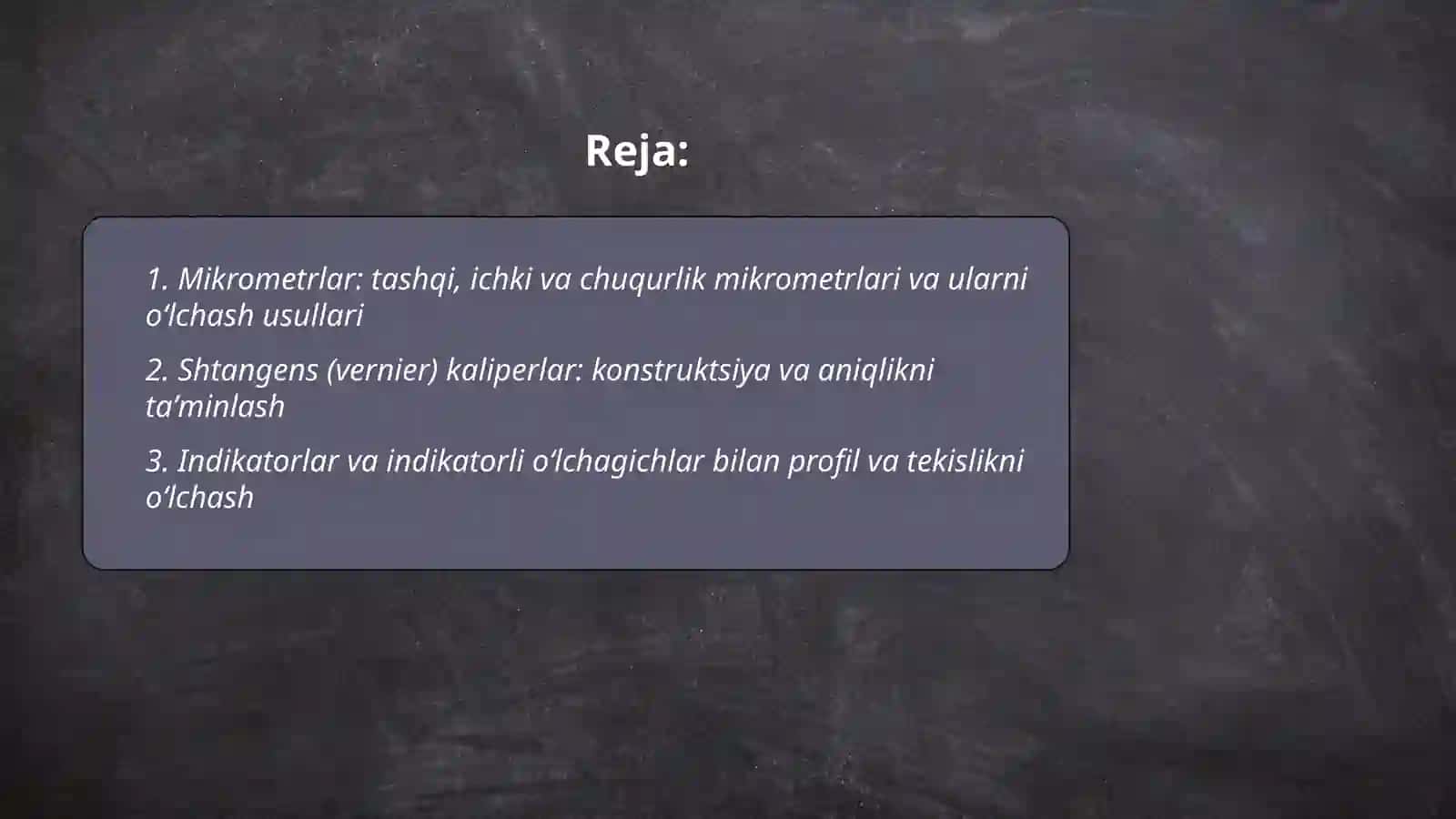 Bichiq detallarning geometrik oʻlchamlarini oʻlchaydigan uskuna 2