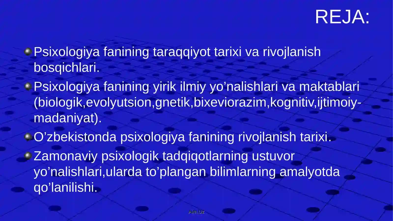 PSIXOLOGIYA FANINING TARAQQIYOT TARIXI 2