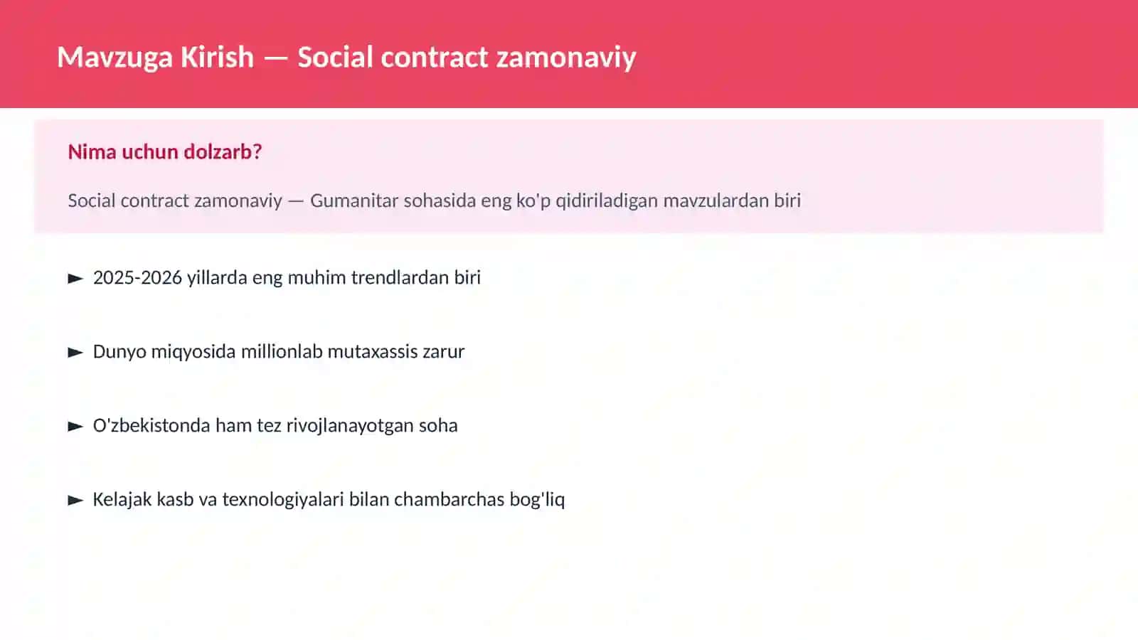 Social contract zamonaviy 2