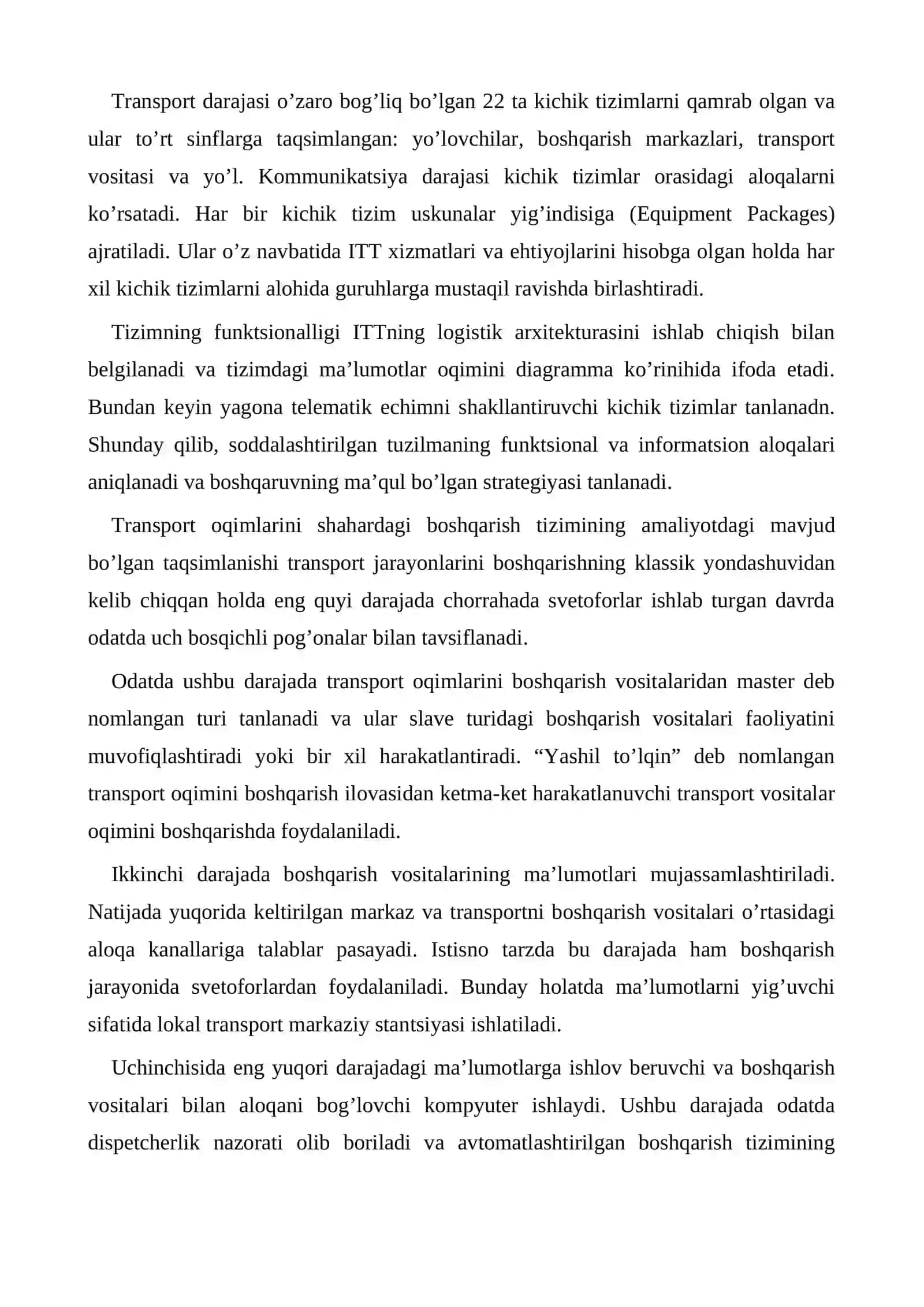 Yo’l-Xo’jaligida Telematik Tizimlar 2