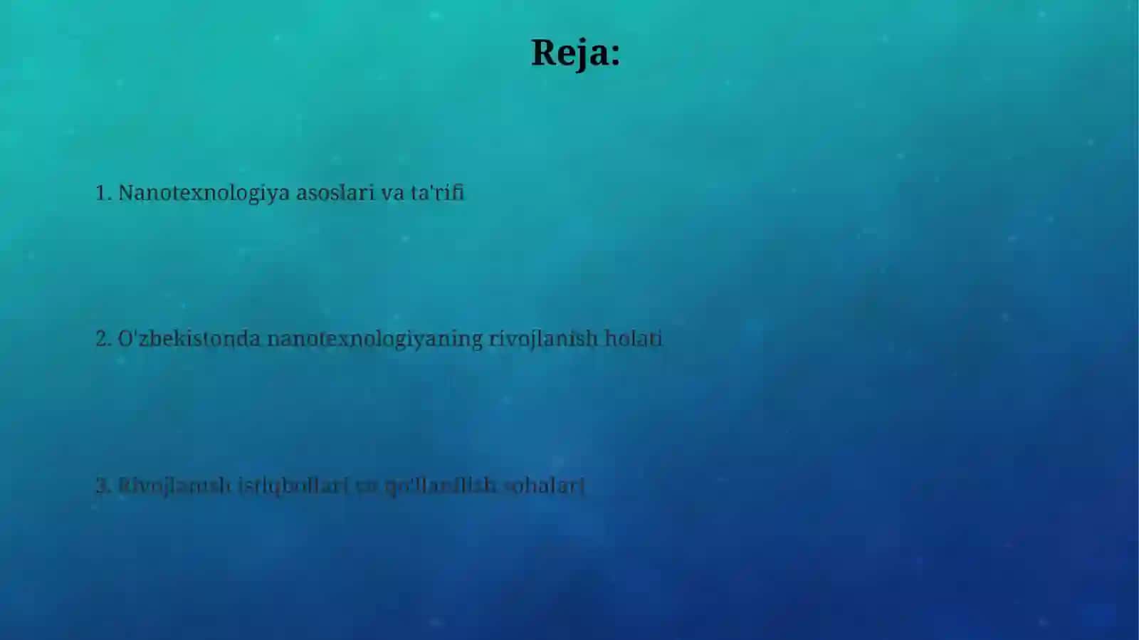 Nanotexnologiya asoslari va istiqbollari 2