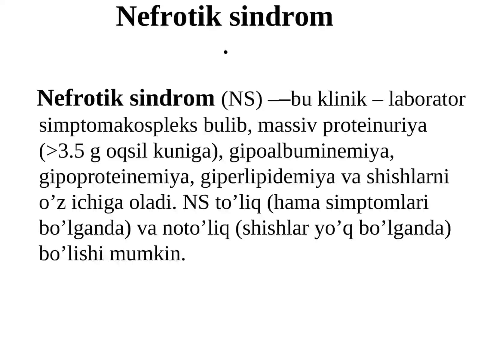 Nefrotik sindrom 2