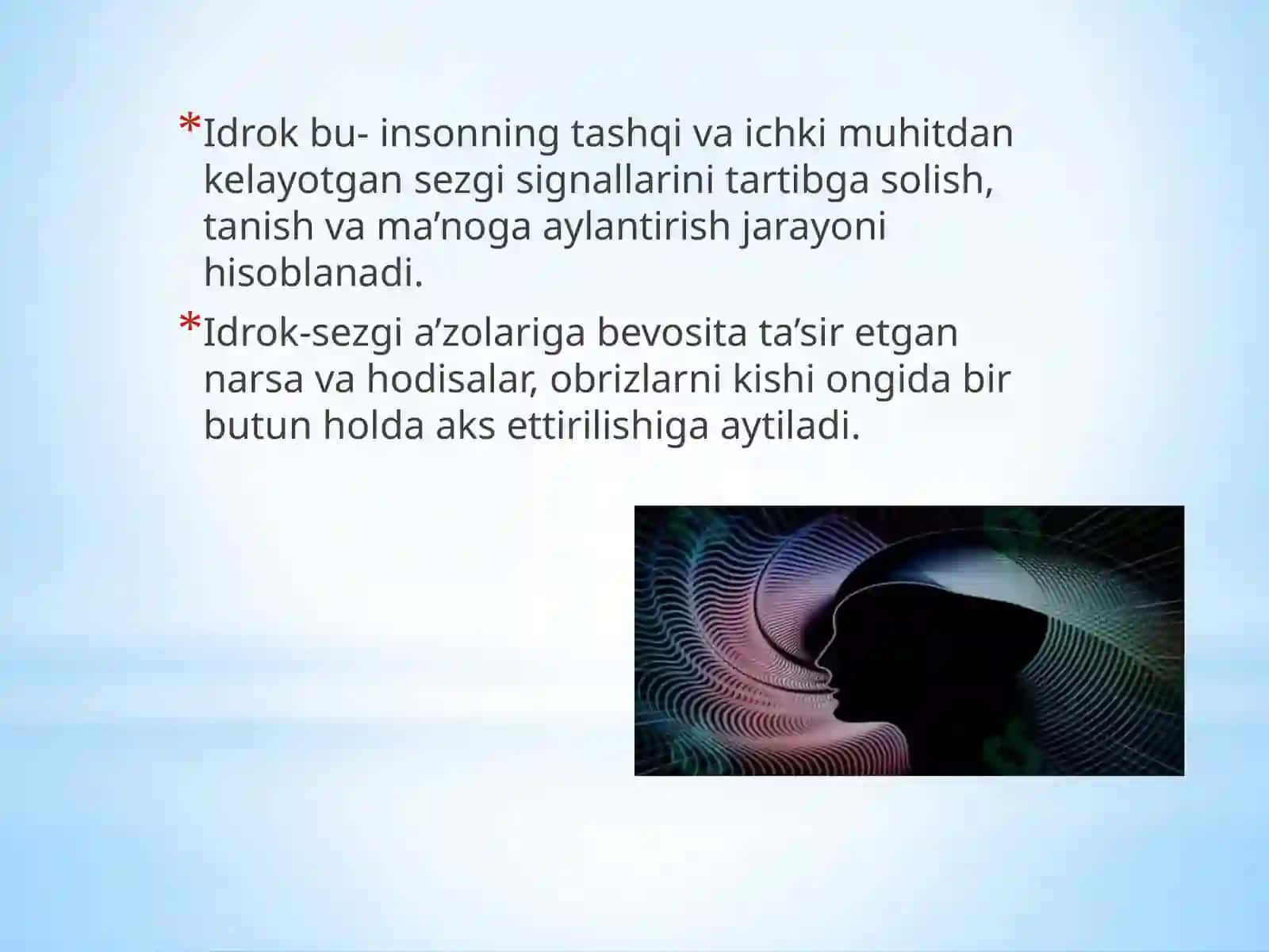 IDROK - haqidailmiyasoslangannazaryalar 2