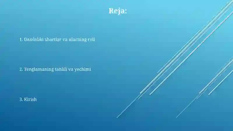 Bir jinsli bo'lmagan tor tebranish tenglamasi uchun Koshi masalasi 2