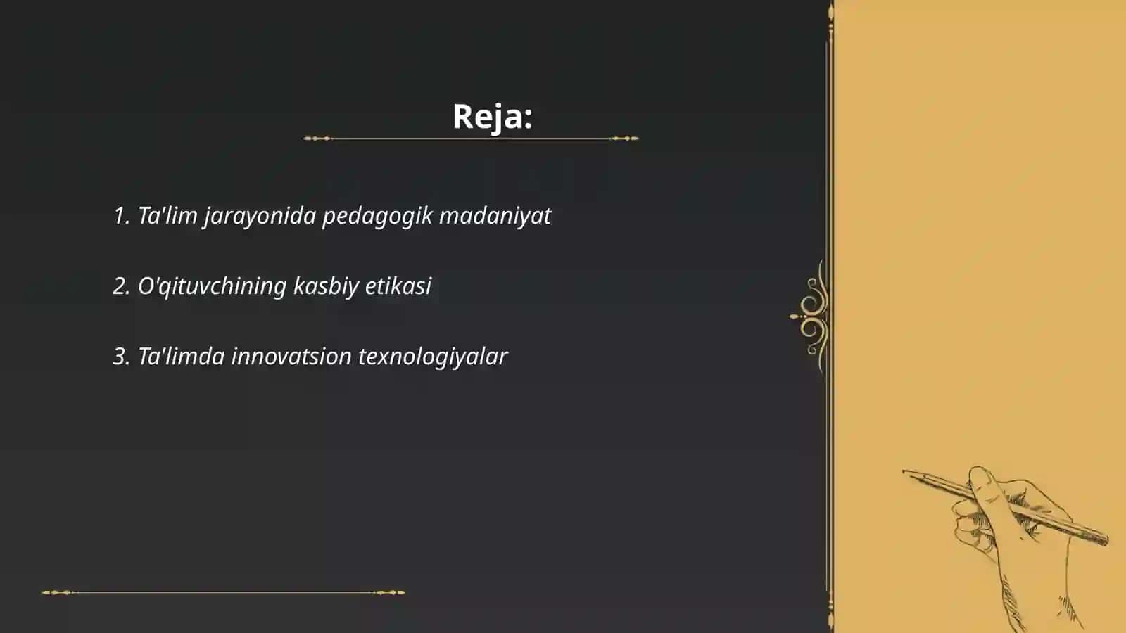 Ta'lim jarayonida pedagogik madaniyatning tuzilishi 2