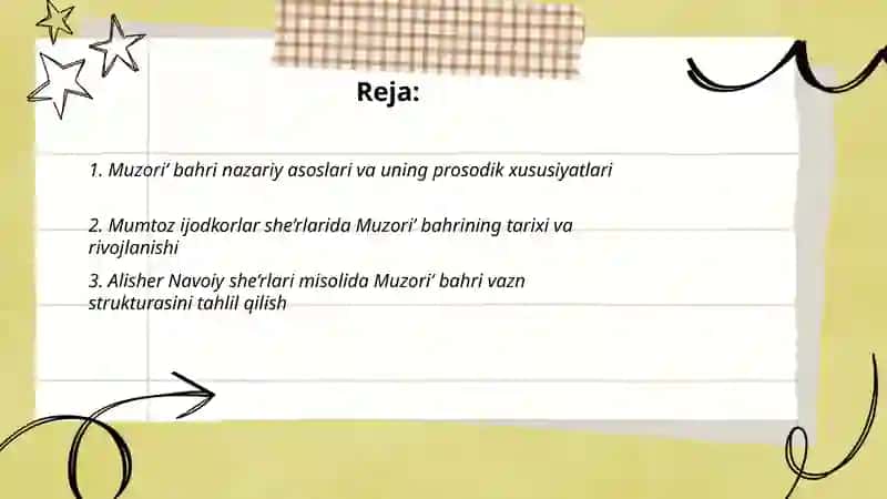Muzori’ bahri vaznlari tahlili 2