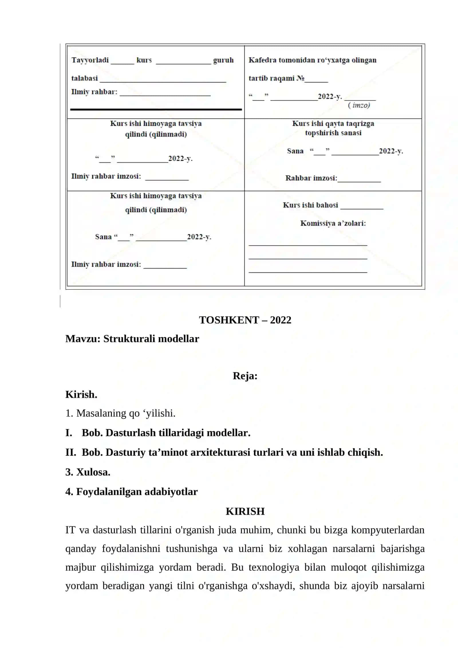 Strukturali modellar 2
