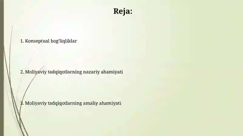 Moliyaviy tadqiqotlarning nazariy ahamiyati 2