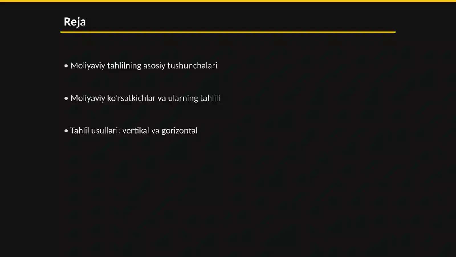 Korxona moliyaviy holatini tahlil qilish usullari 2
