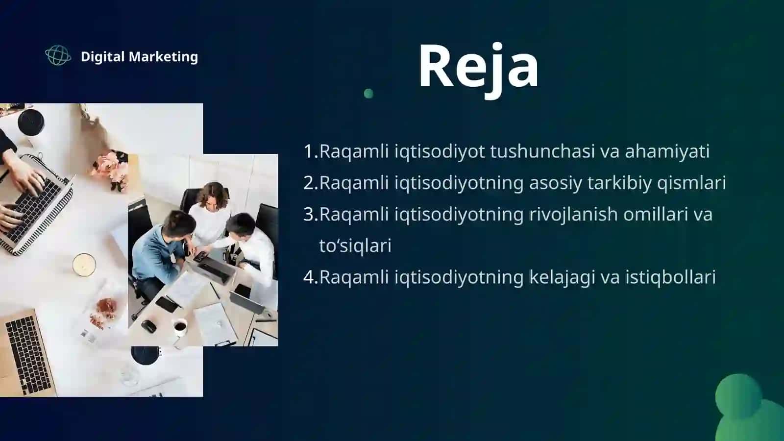 RAQAMLI IQTISODIYOTNING ASOSIY TARKIBIY ELEMENTLARI TAVSIFI 2
