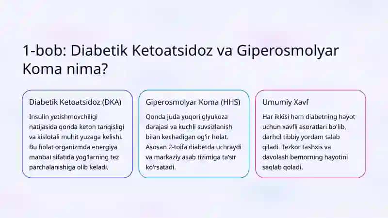 Diabetik Ketoatsidoz va Giperosmolyar Koma: Hayotni Saqlab Qolish Yo'li 2