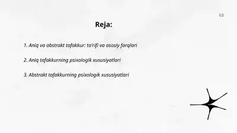 Aniq va abstrakt tafakkur 2