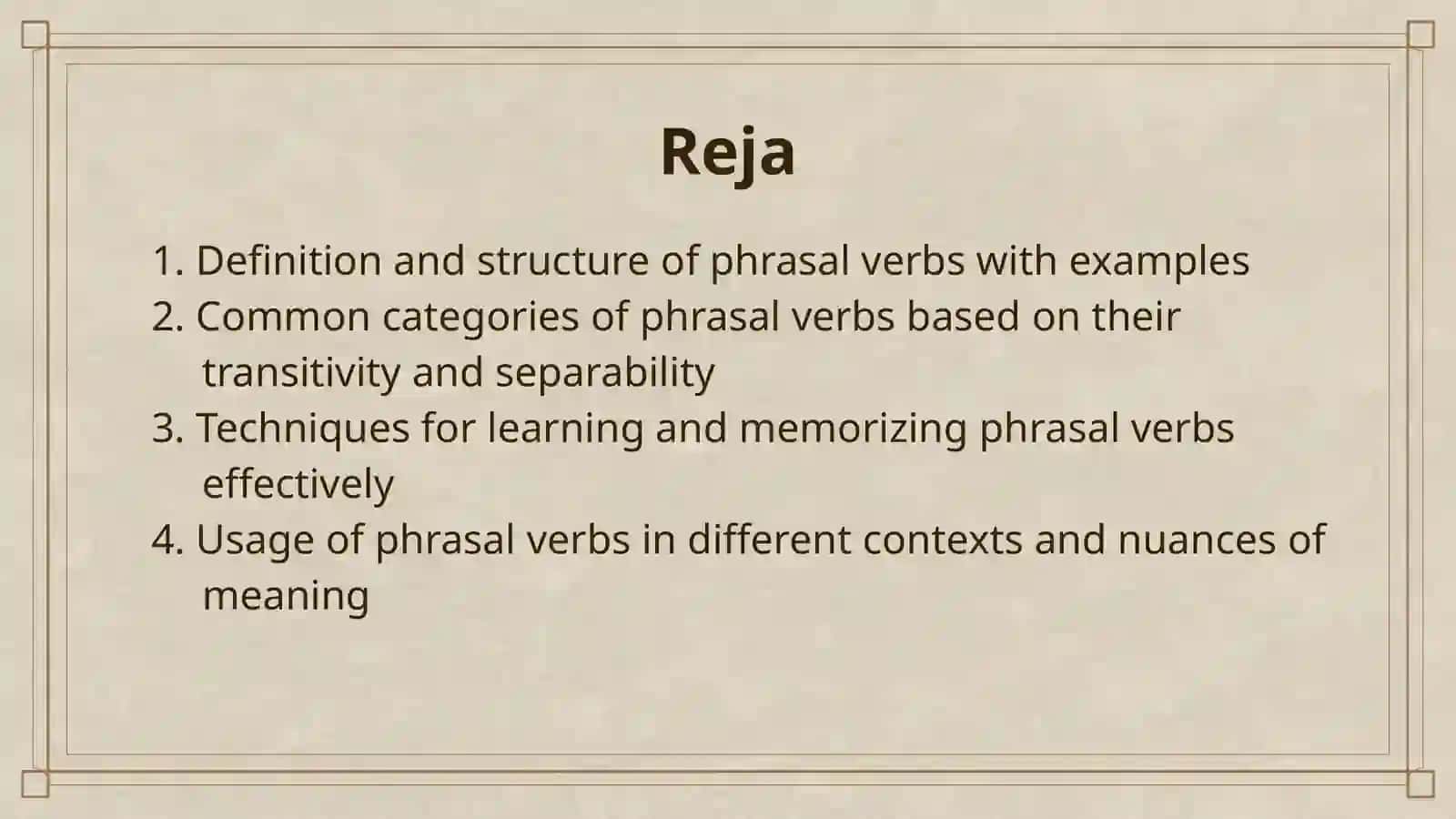 PHRASAL VERBS 2