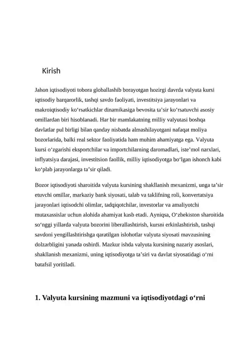 VALYUTA KURSI 2