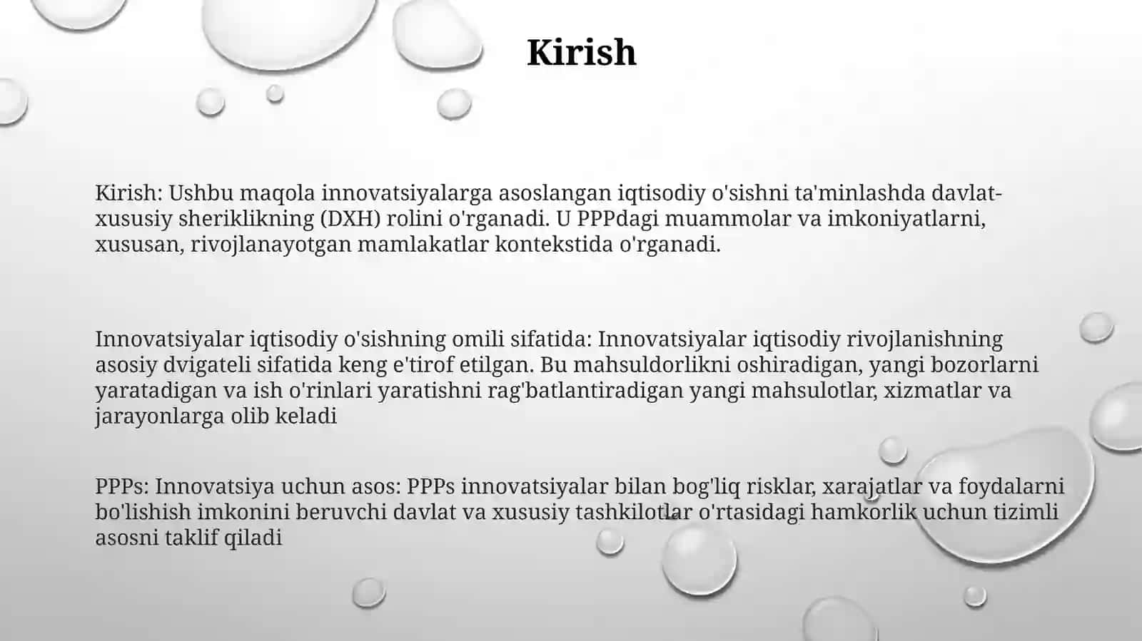 Innovatsion Iqtisodiyotni Rivojlantirishdaa Davlat Xususiy Sherikchiligi 2