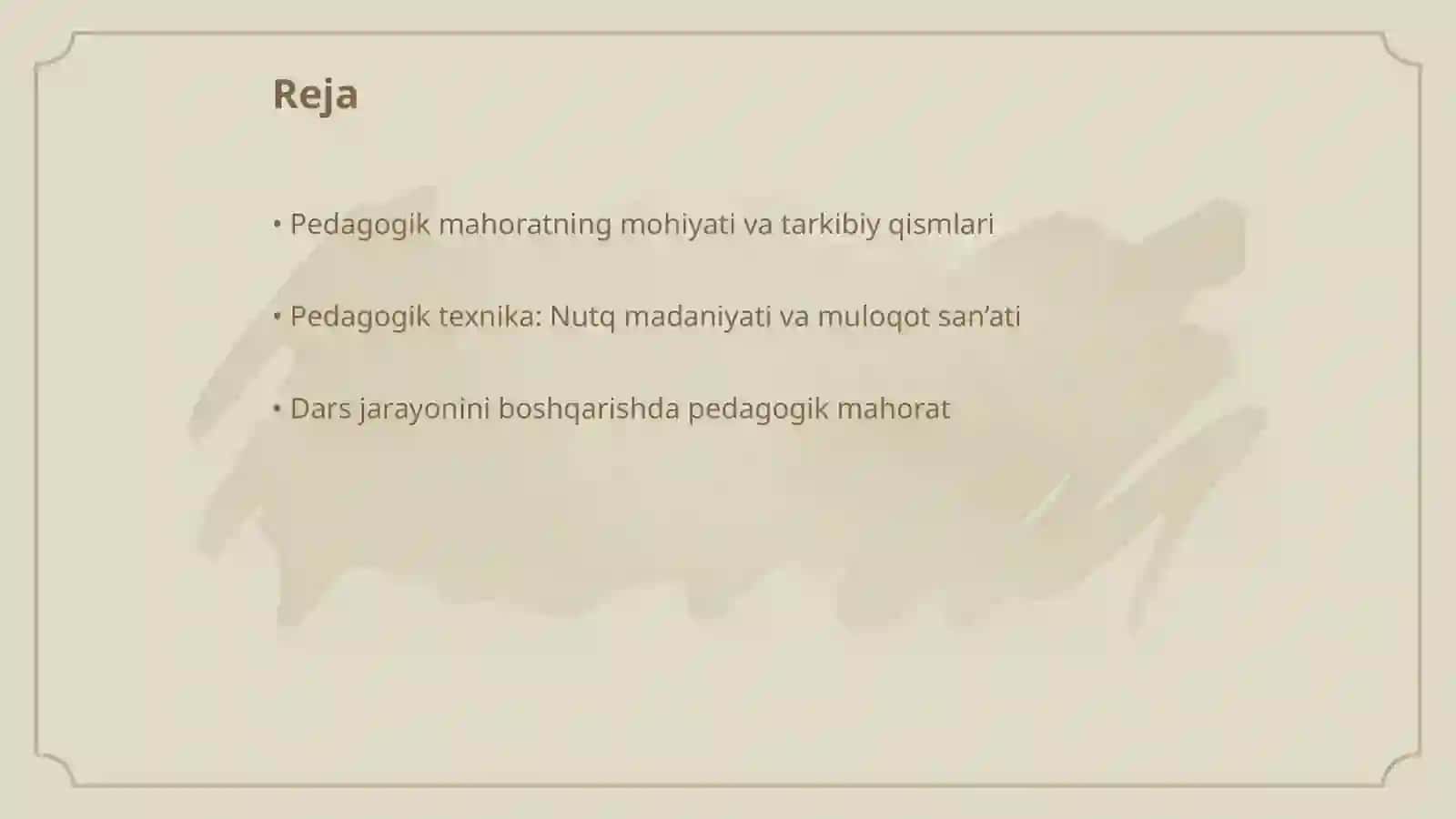 Pedagogik Mahorat Asoslari 2