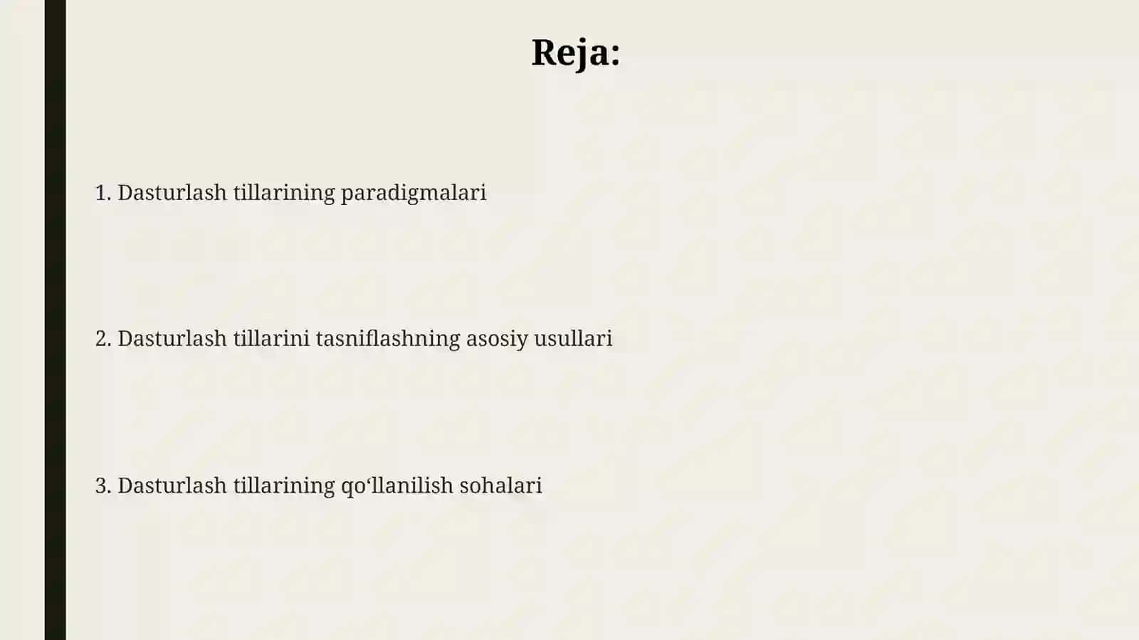 Dasturlashtillariningtasnifi 2