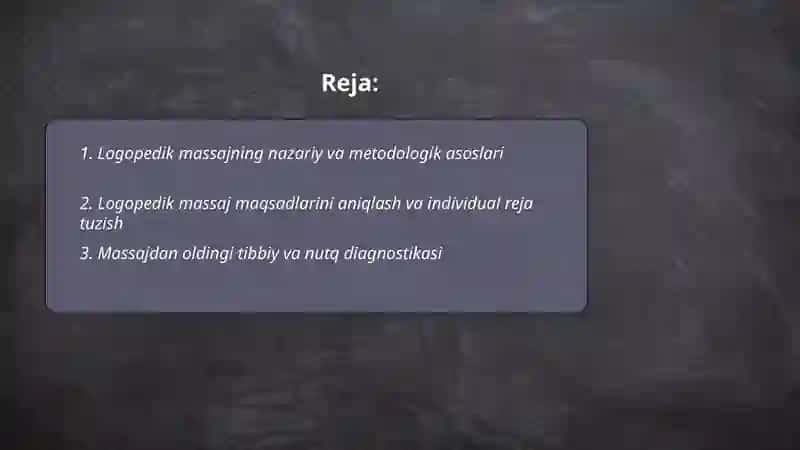 Logopedik massajni olib borishga doir metadalogik tavsiyalar 2