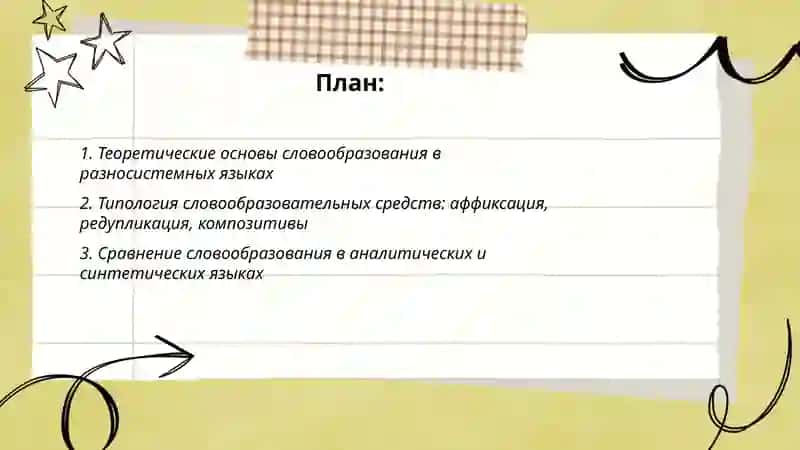 Словообразование в разносистемных языках 2