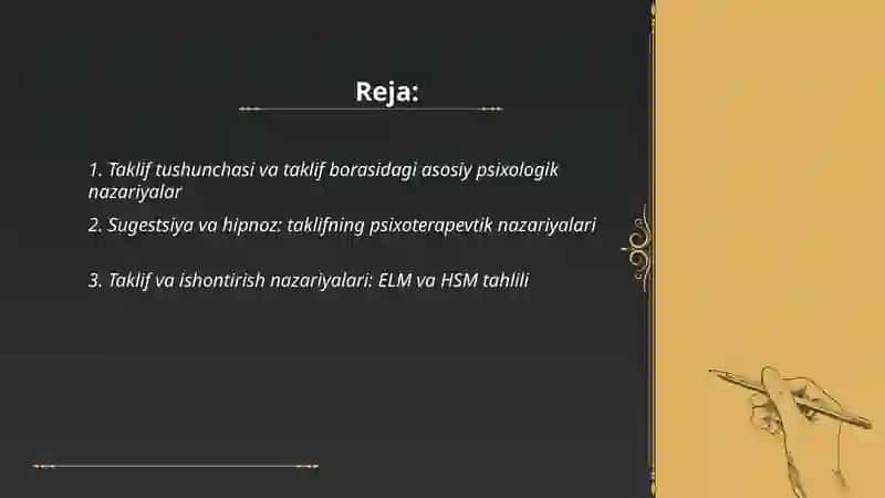 Taklif borasidagi psixologik nazaryalar 2