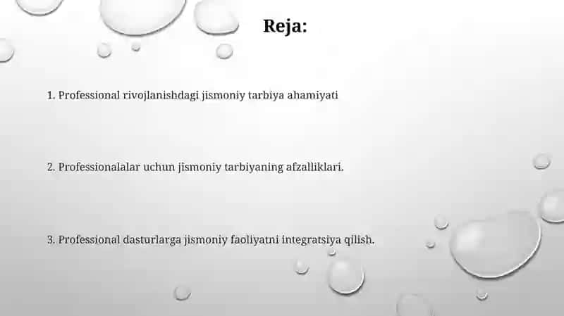 Professional ta'limda jismoniy tarbiya darslari 2