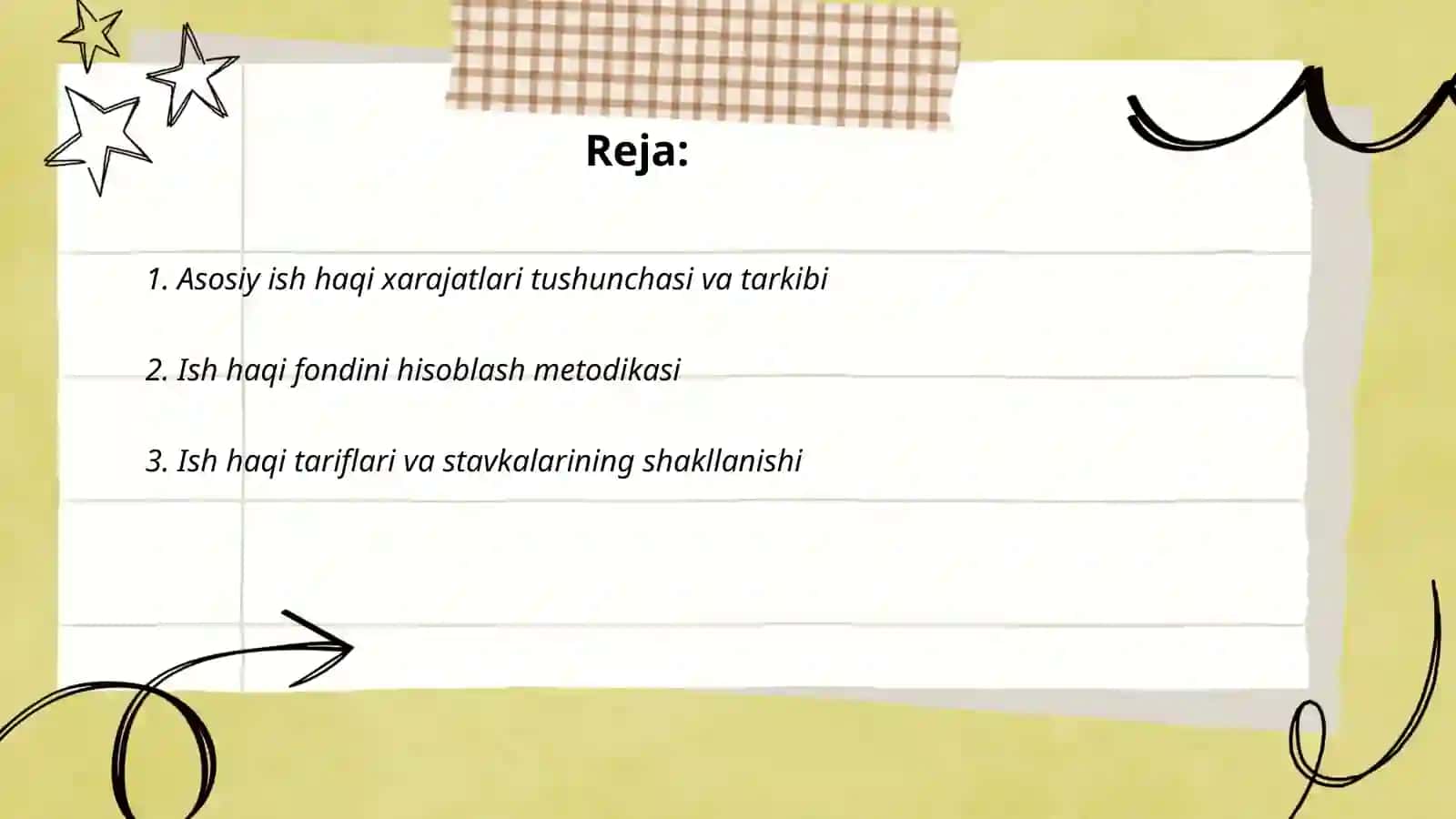 Asosiy ish haqi xarajatlari va ularni shakillantirishga tasir qiluvchi omillar 2
