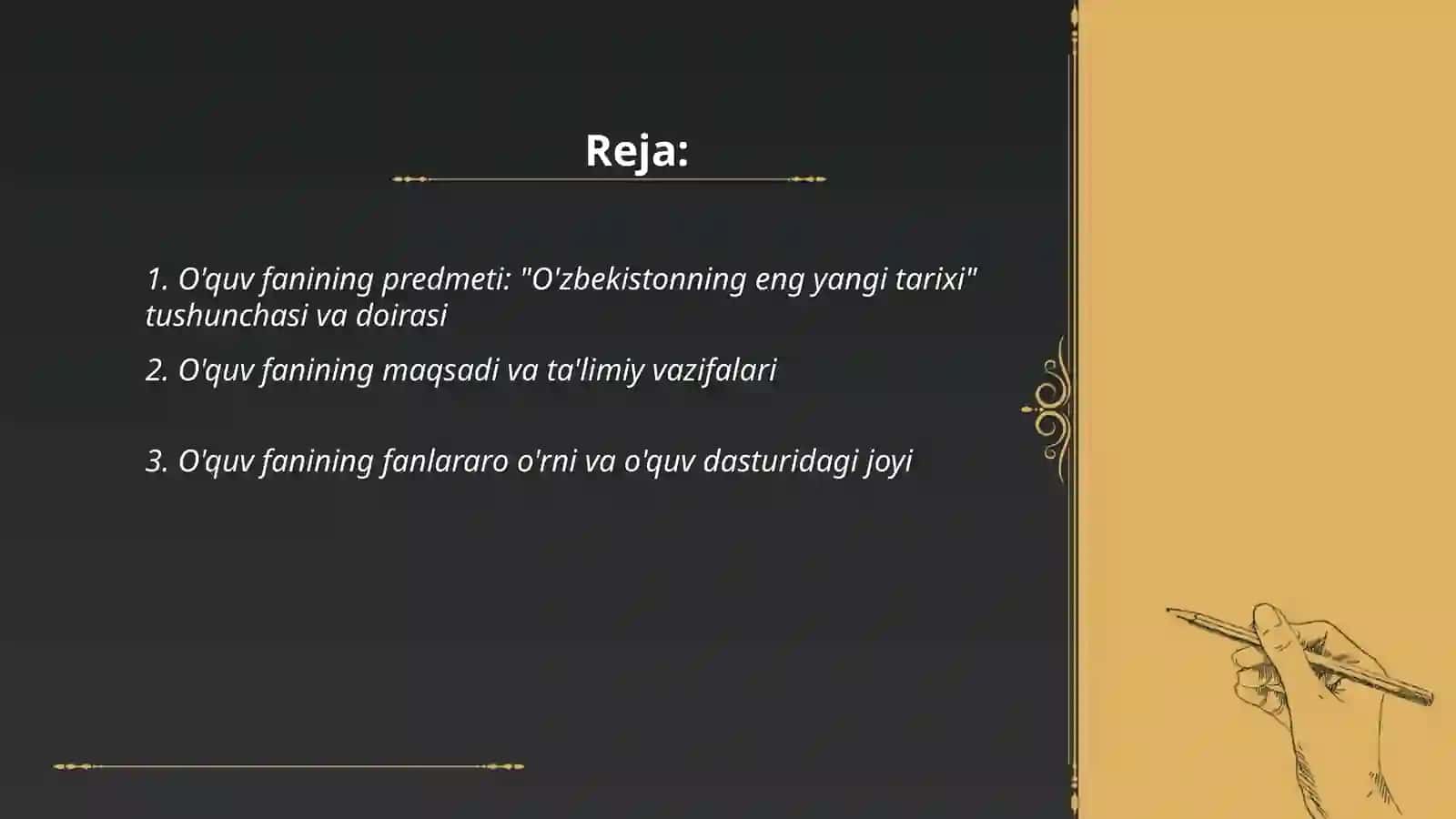 O'zbekistonning eng yangi tarixi 2