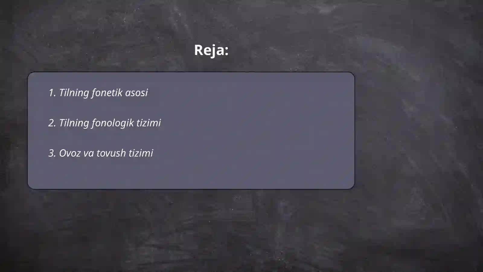 Tilning fonetik fonologik grammatik tizimi 2