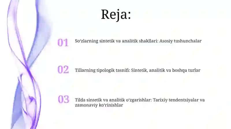Soʻzlarning sintetik va analitik shakllari 2