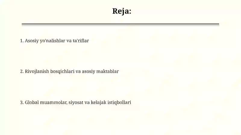 Hozirgi zamon iqtisodiy ta'limotlarning asosiy yo'nalishlari 2