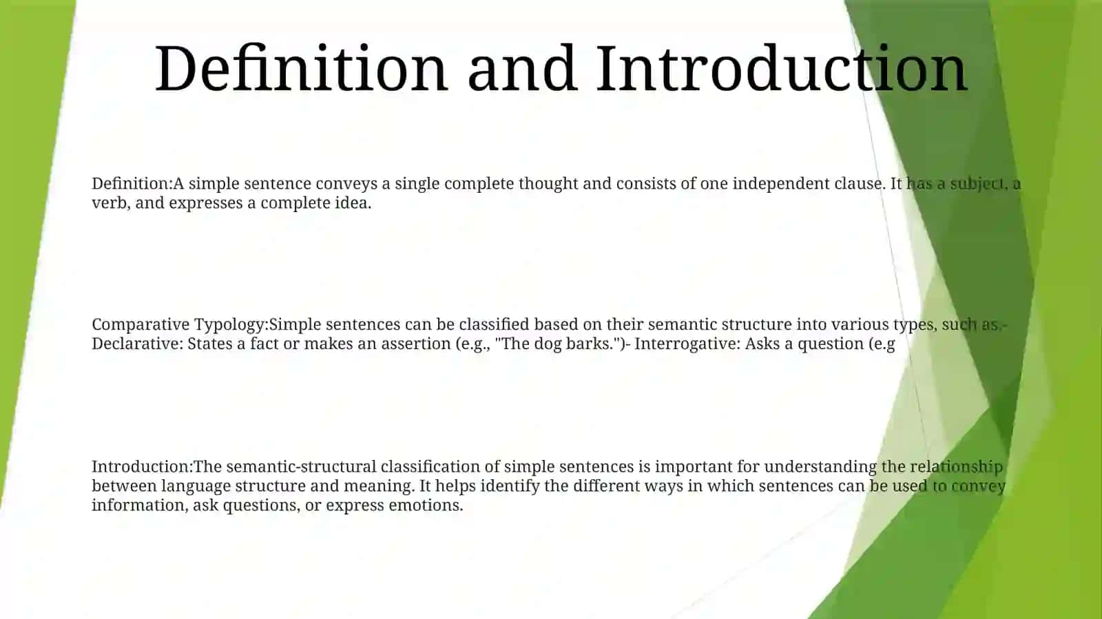 Comparative Typology Of Semantic-Structural Classification Of Simple Sentences 2