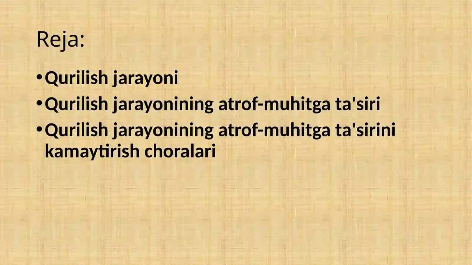 Qurilish jarayonining atrof-muhitga ta'sirini kamaytirish choralari 2