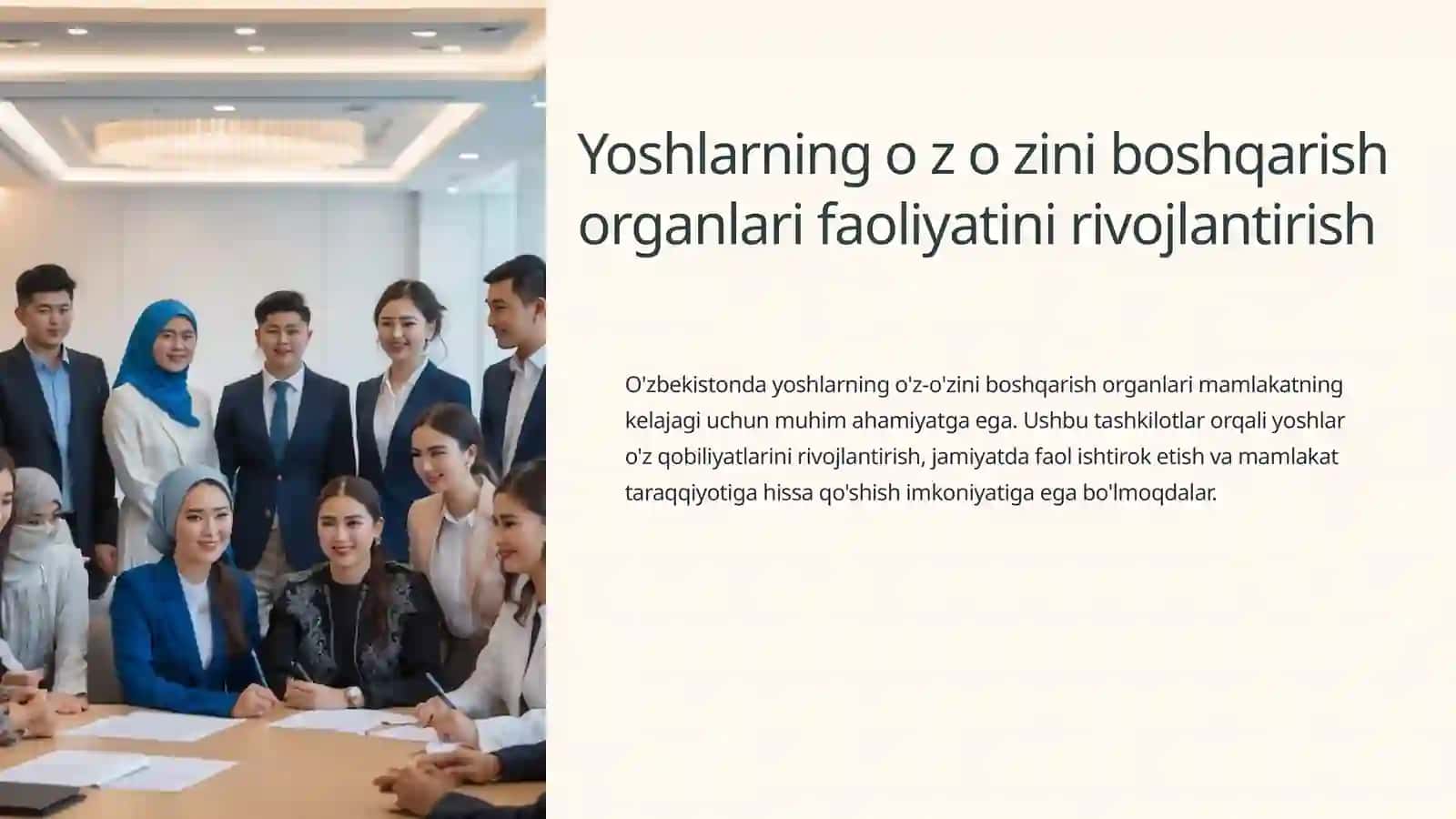 Yoshlarning oʻz-oʻzini boshqarish organlarifaoliyatinirivojlantirish 2