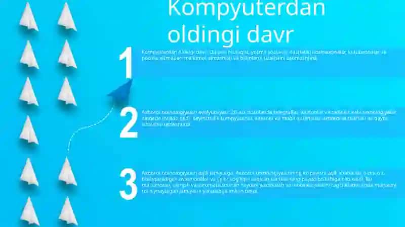 Kompyuterdan oldingi davr 2