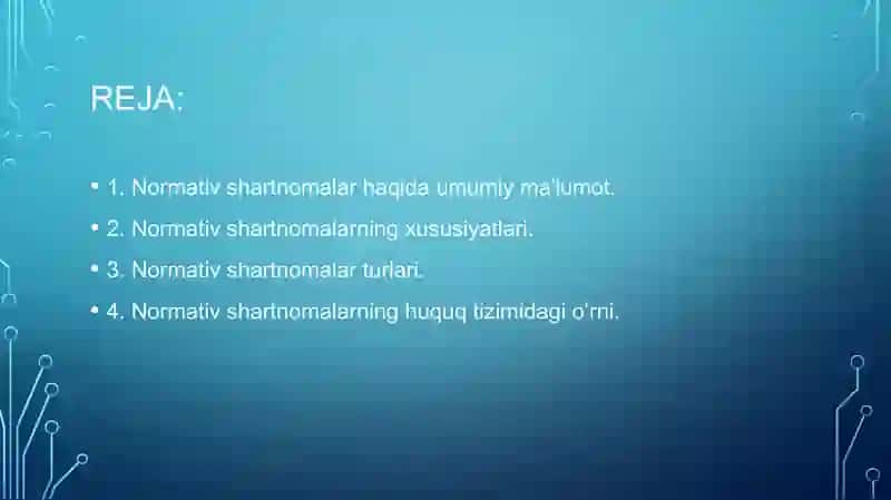 Normativ shartnomalar 2