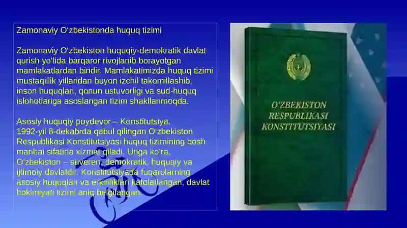 Zamonaviy O‘zbekistonda huquq tizimi 2