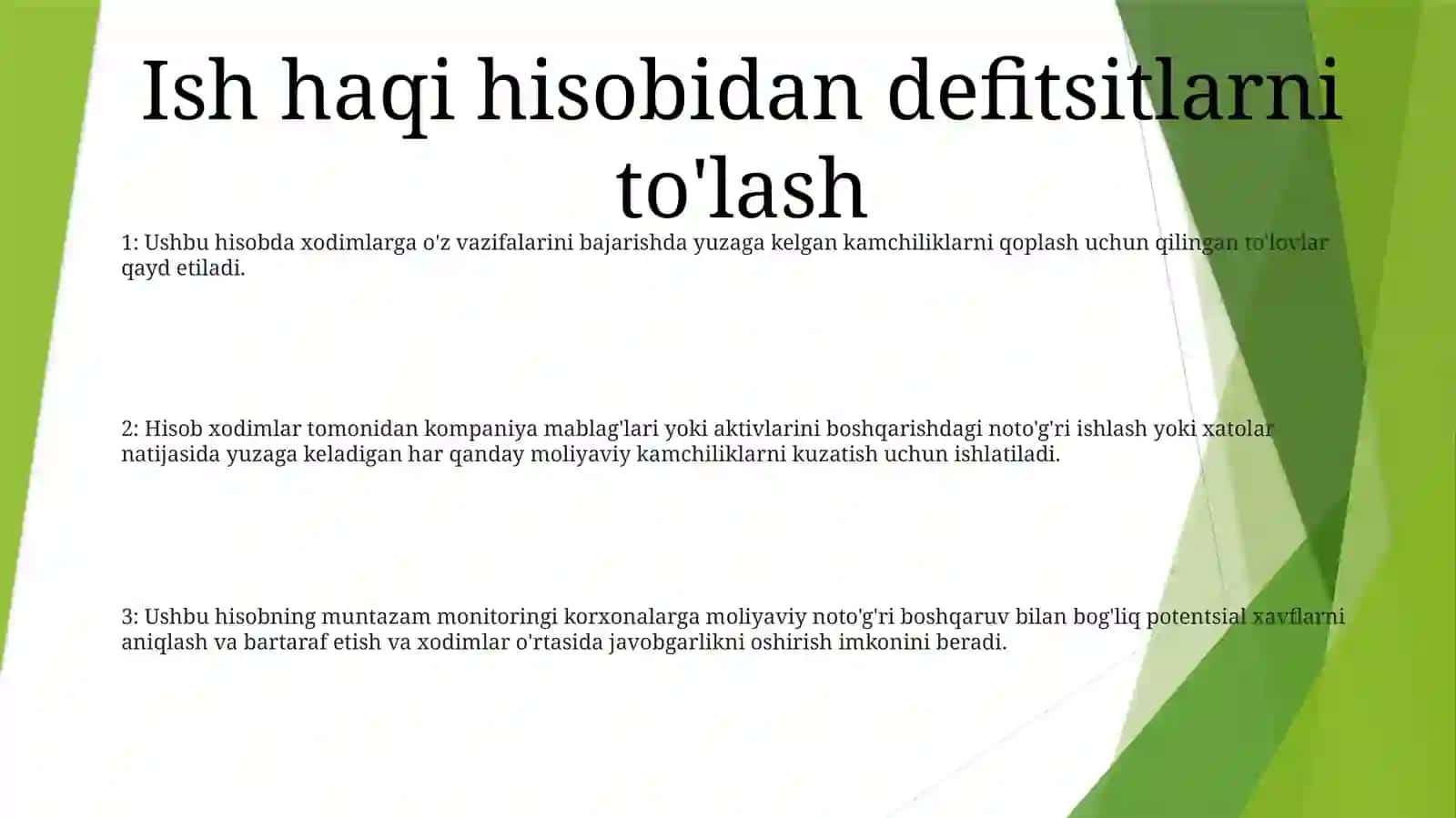 Kamomadlar Bo‘Yicha Hodimlar Bilan Hisoblashuvlar Hisobi 2
