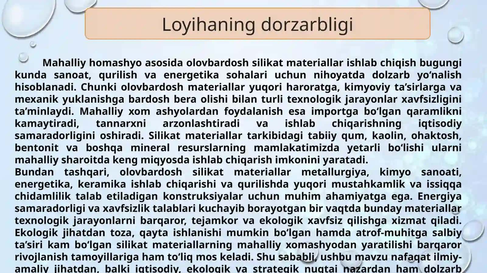 Olov bardoshlikat materiallari 2