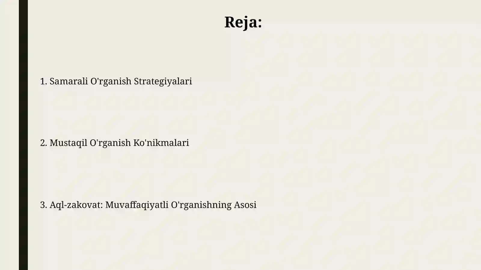 Samarali O'rganish Strategiyalari 2