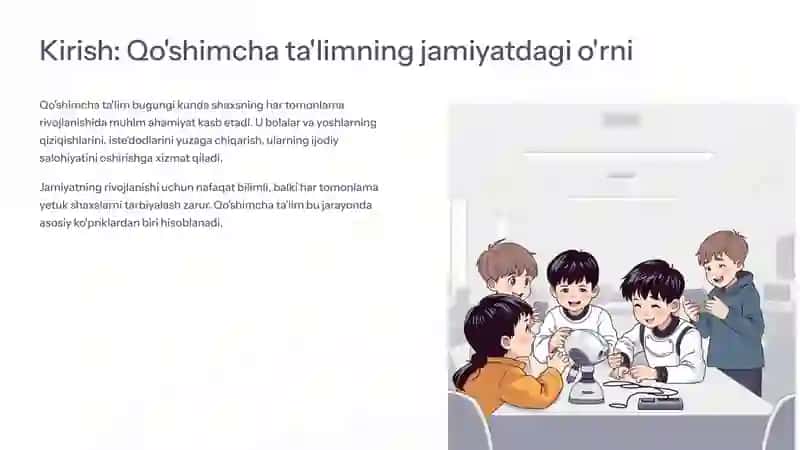 Pedagogika (qo'shimcha tarbiya fani o'qituvchisi) bakalavriat ta'lim yo'nalishi: MazmunivaTalablar 2