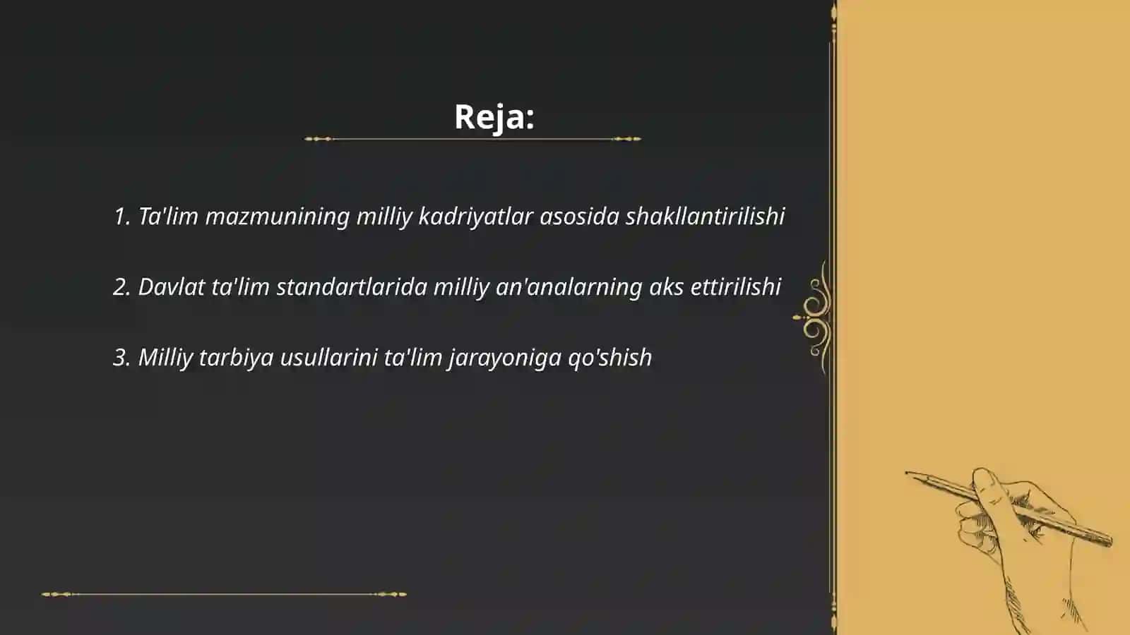 Ta'limning milliy yo‘naltirilganligi 2