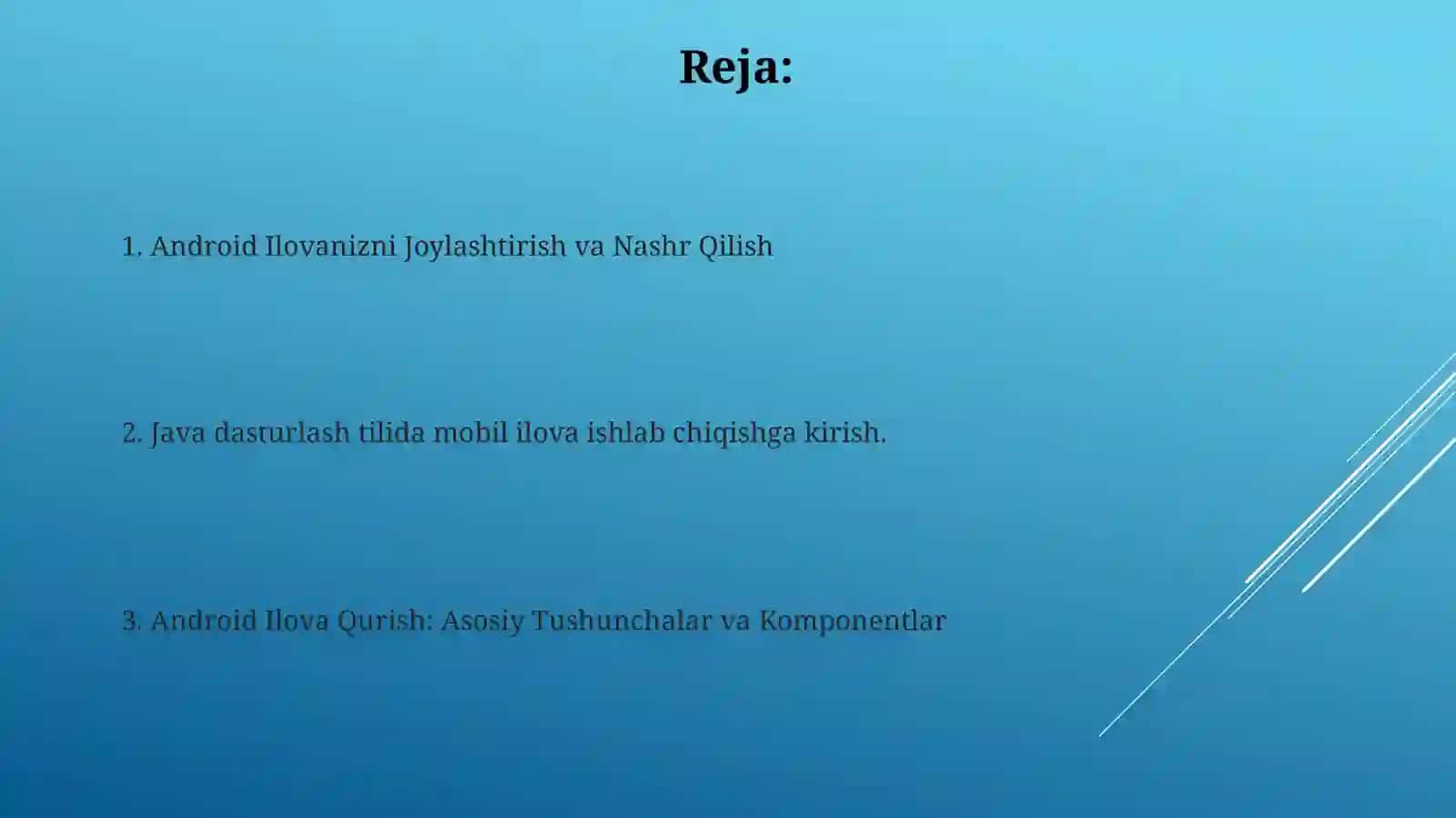 Java bilan Android Dasturlash 2