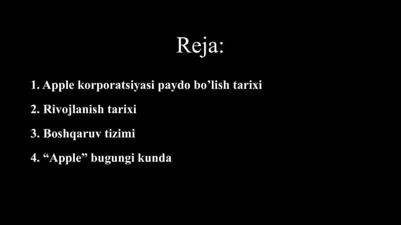 Apple kompaniyasi haqida 2