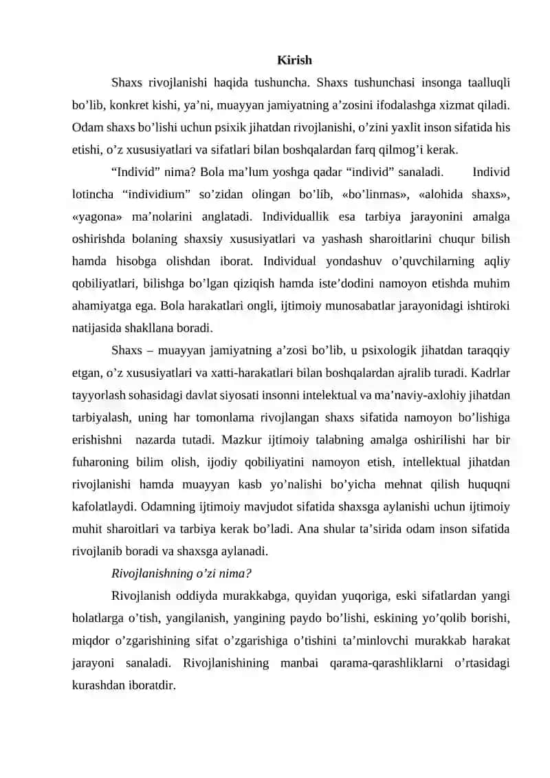Odamning Biologik Mavjudotdan, Ijtimoiy Shaxsga Aylanishi 2
