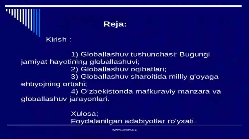Globallashuv, globalistika va barqaror taraqqiyot tushunchalarining o’zaro a’loqasi va farqi 2