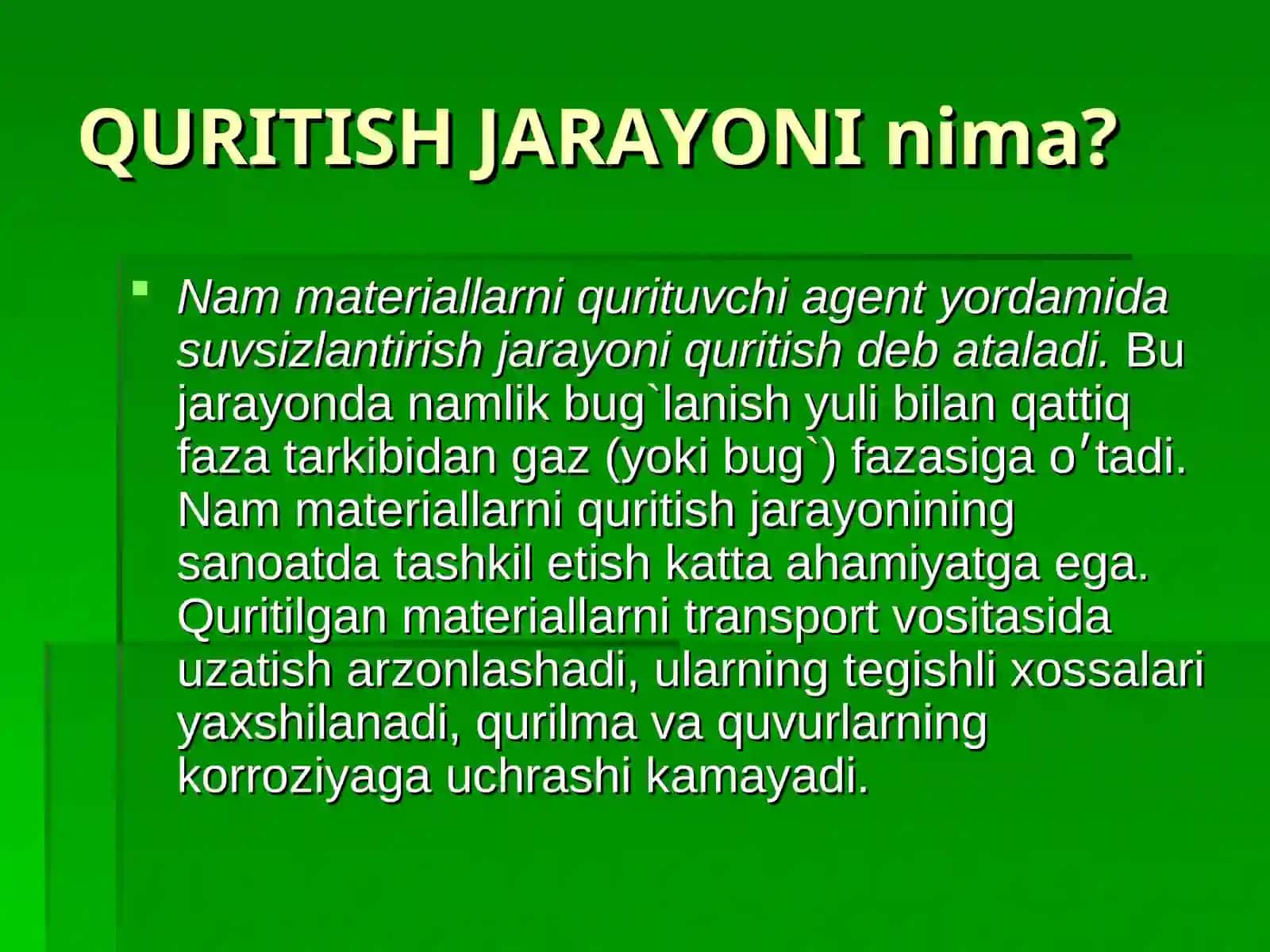 Саралаш ва грануллалаш жараёнлари ва қурилмалари 2