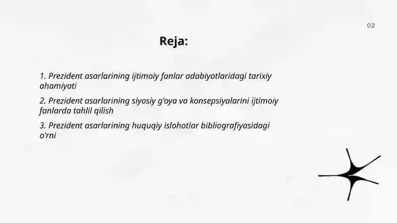 O'zbekiston Respublikasi Prezidenti asarlari va ularning ijtimoiy fanlar bibliografiyasidagi ahamiyati 2