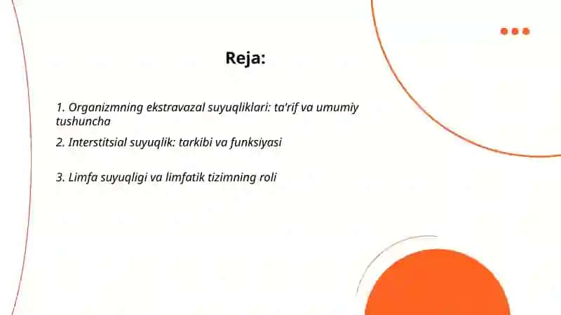 Organizmning ekstravazal suyuqliklari 2