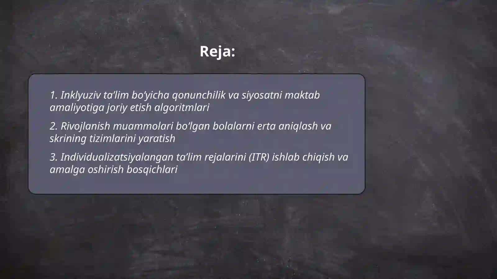 Inklyuziv taʼlimni keng ta'limiy amaliyotga joriy etish algoritmlari 2